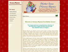 Tablet Screenshot of nursery-rhymes.org